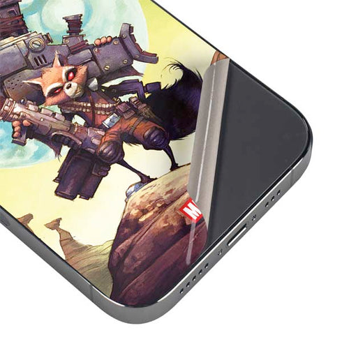 Marvel Rocket Raccoon Armored Arsenal iPhone 14 Pro Skin